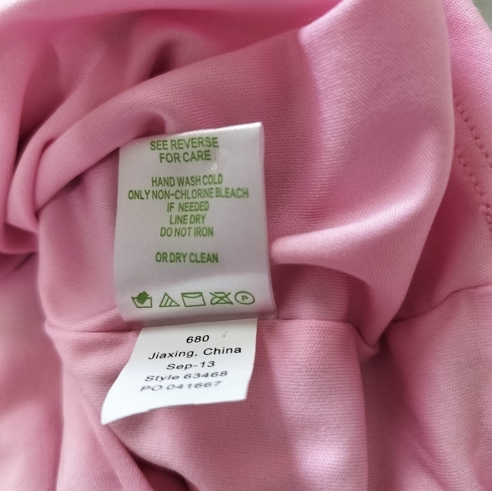Lilly Pulitzer Pink Green Sequin Striped Tank Top Size M - Picture 9 of 9